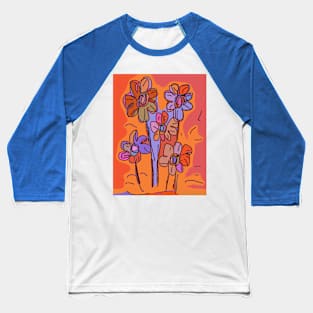 Happy Flowers Baseball T-Shirt